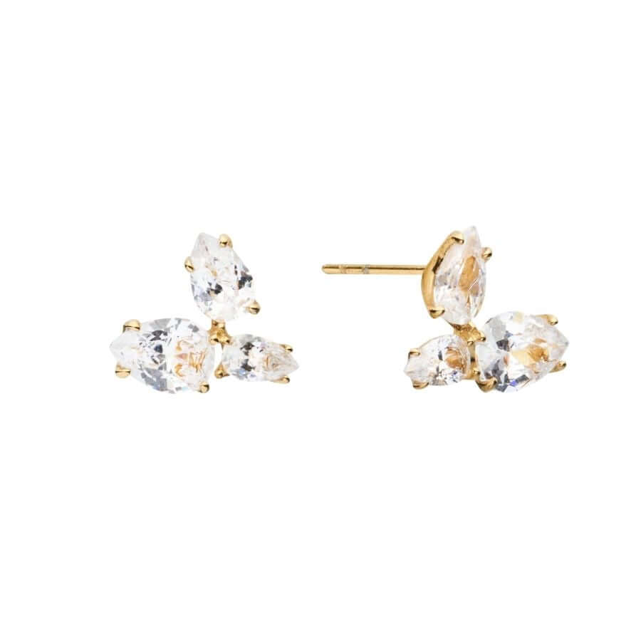 Mockberg Fleur Kullansävyiset Korvakorut MB2393