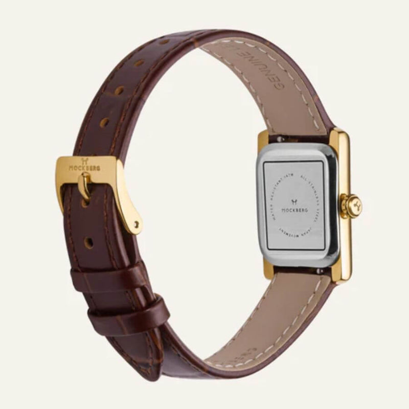 Mockberg Timeless Brown Leather Rannekello MB0247