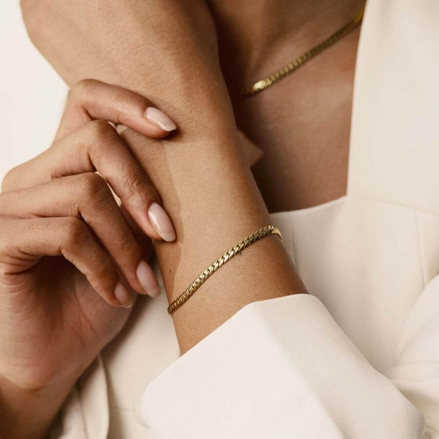 Mockberg Serpentine Chain Gold Rannekoru MB1989