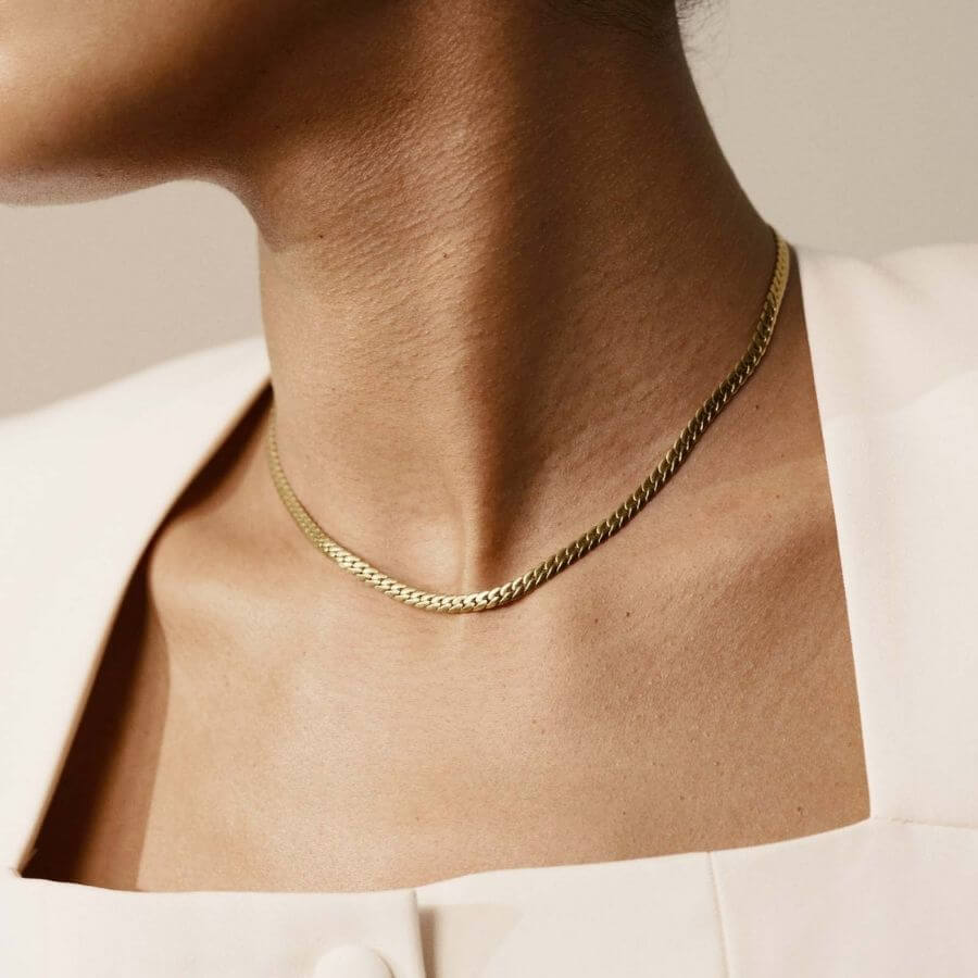 Mockberg Serpentine Chain Gold Kaulakoru MB1994
