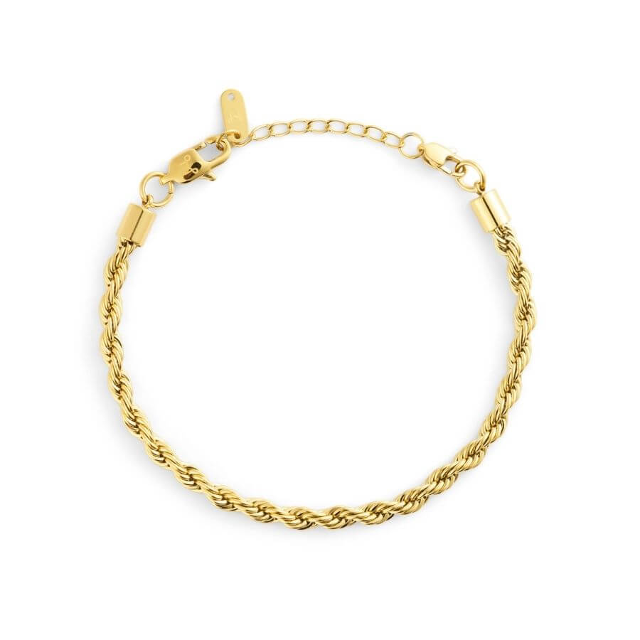 Mockberg Bold Rope Chain Gold Rannekoru MB2003