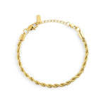 Mockberg Bold Rope Chain Gold Rannekoru MB2003