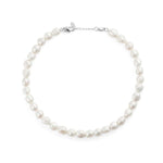 Mockberg Aura Pearl Steel Kaulakoru MB2051