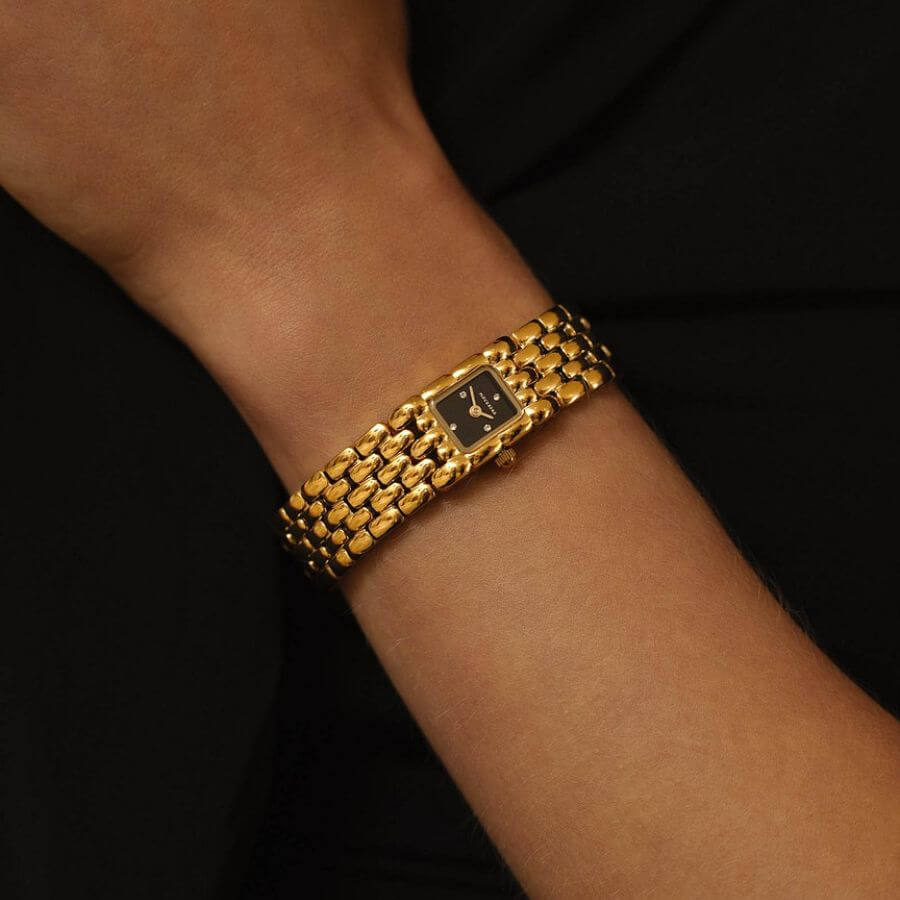 Mockberg Eternal Gold Noir Rannekello MB2089
