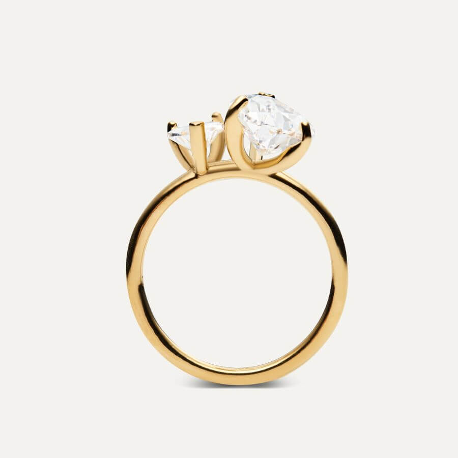 Mockberg Aurélie Kullansävyinen Sormus MB2383