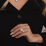Mockberg Colette Hopeansävyinen Sormus MB2418