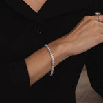 Mockberg Rose Hopeansävyinen Rannekoru MB2458