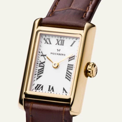 Mockberg Timeless Brown Leather Rannekello MB0247
