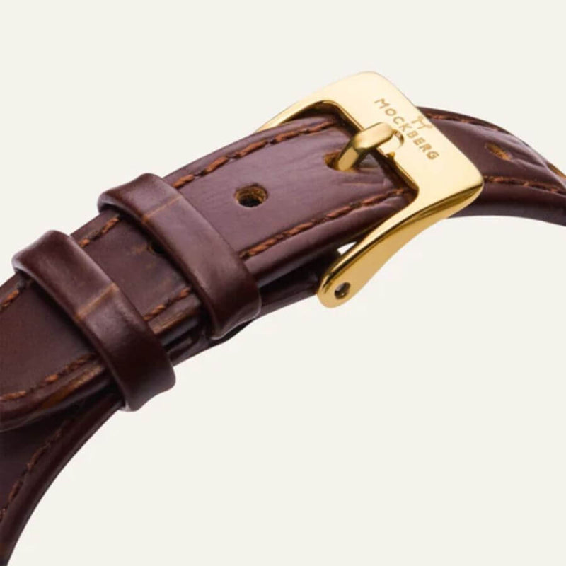 Mockberg Timeless Brown Leather Rannekello MB0247