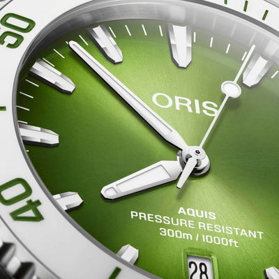 Oris Aquis Date Watermelon Green 01-733-7787-4137-1