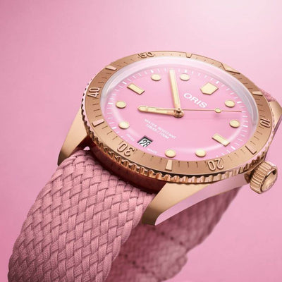 Oris Divers Sixty-five Cotton candy pink 01 733 7771 4058 1