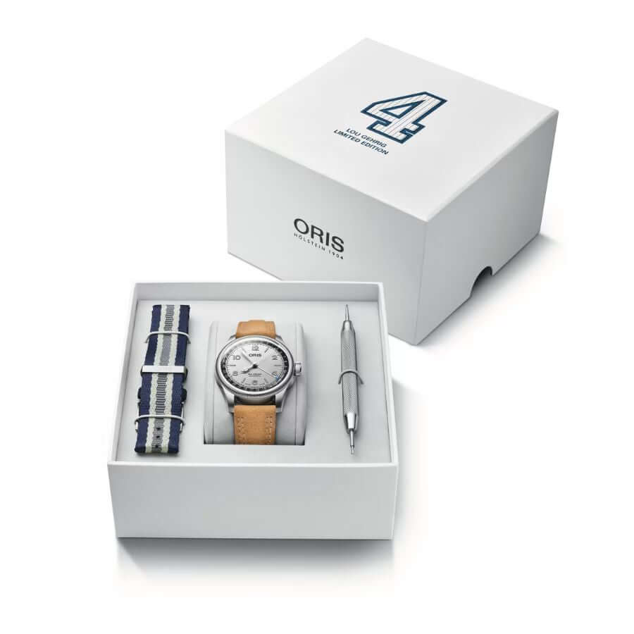 Oris Big Crown Lou Gehrig Rannekello 01-754-7785-4091-Set