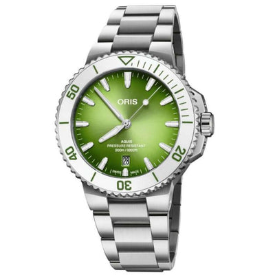 Oris Aquis Date Watermelon Green 01-733-7787-4137-1