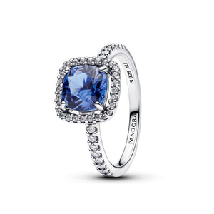 Pandora Blue Sparkling Halo Sormus 193550C01