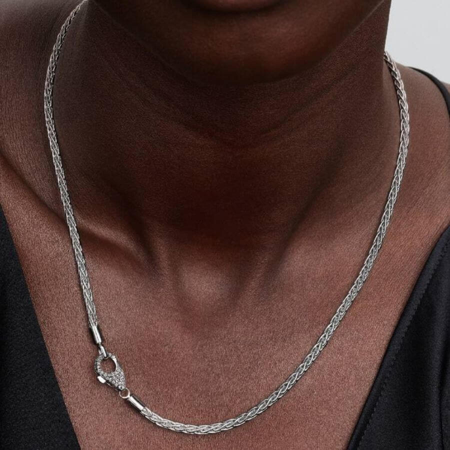 Pandora Moments Pavé Foxtail Chain Kaulakoru 394463C01