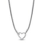 Pandora Moments Heart Snake Chain Kaulakoru 393377C00-45