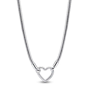 Pandora Moments Heart Snake Chain Kaulakoru 393377C00-45