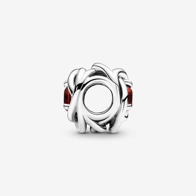 Pandora Punainen Eternity Circle Charm Hela 790065C06