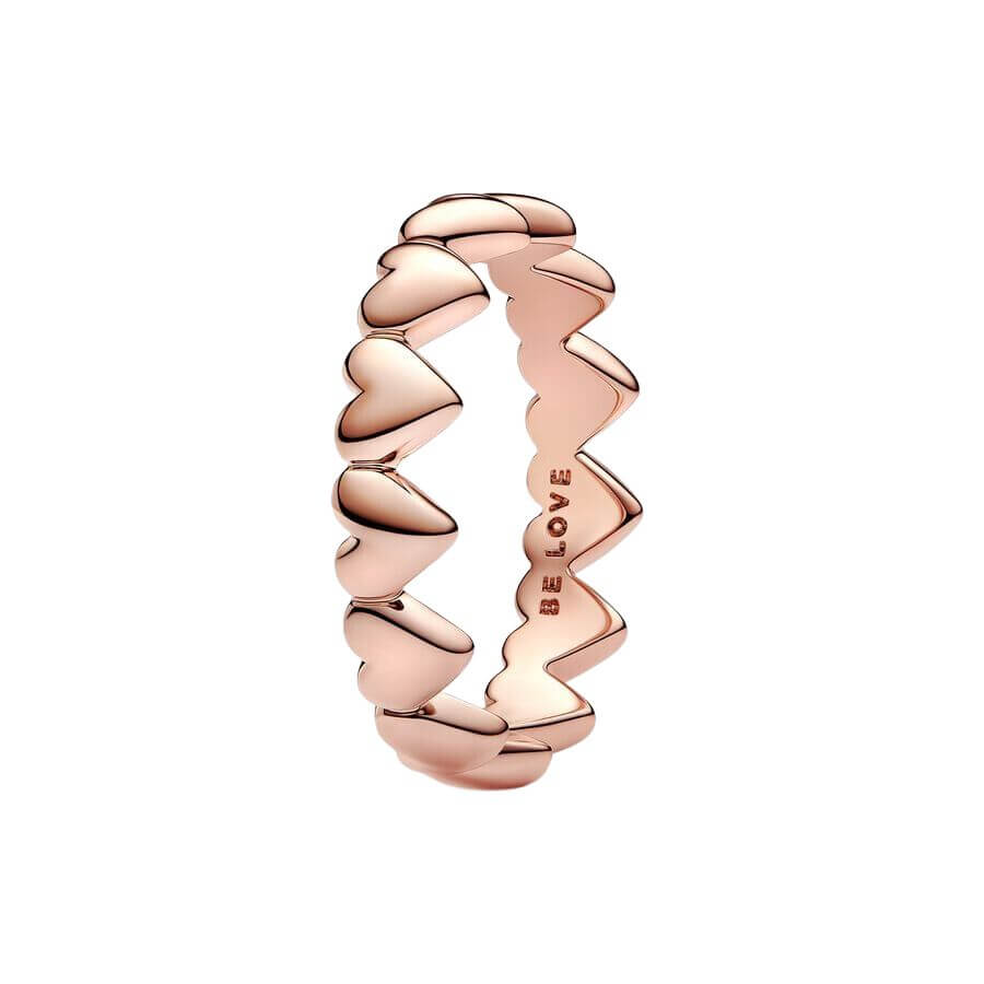 Pandora Row of Hearts Sormus 183427C00