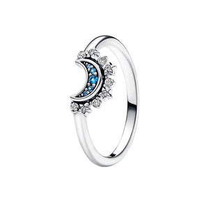 Pandora Sparkling Blue Moon Sormus 192675C01