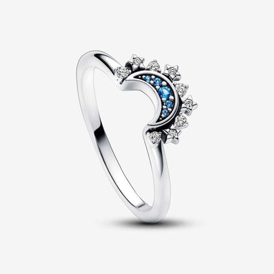 Pandora Sparkling Blue Moon Sormus 192675C01