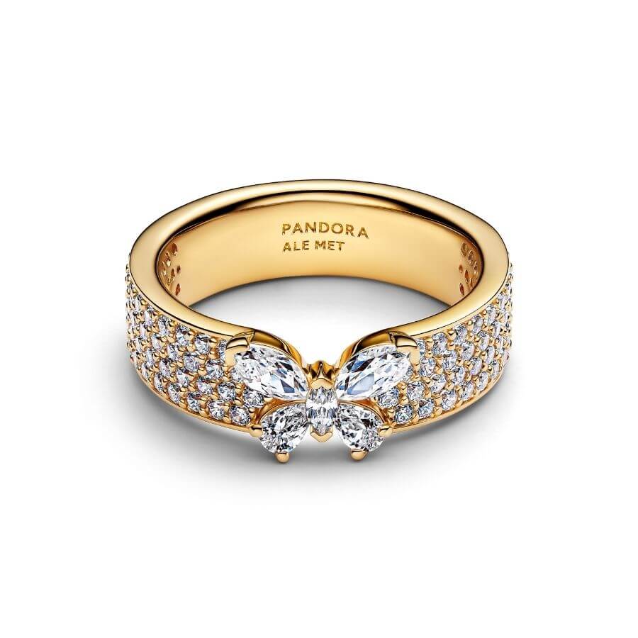 Pandora Pave Perhonen Sormus 164270C01