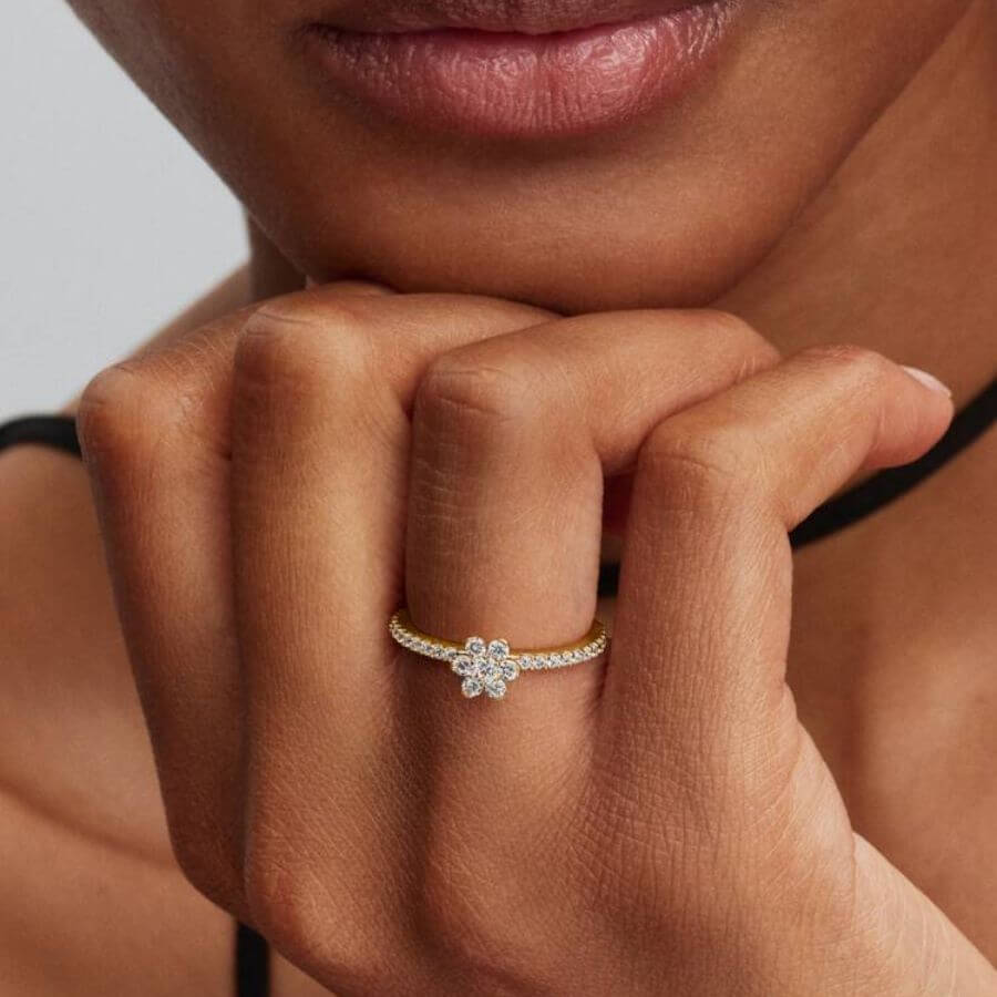 Pandora Sparkling Kukka Sormus 164499C01