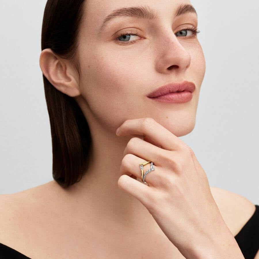 Pandora Tiara Baguette Sormus 165084C01