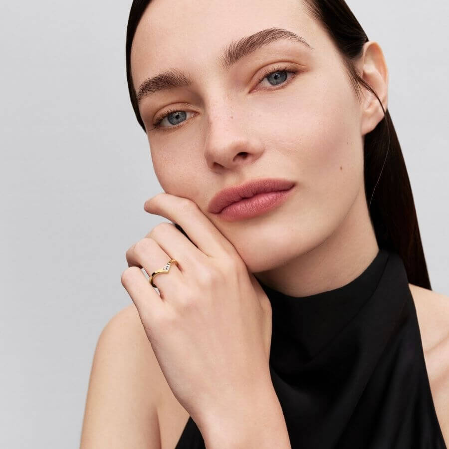 Pandora Tiara Baguette Sormus 165084C01