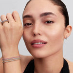 Pandora Sparkling Pink Sormus 192999C02