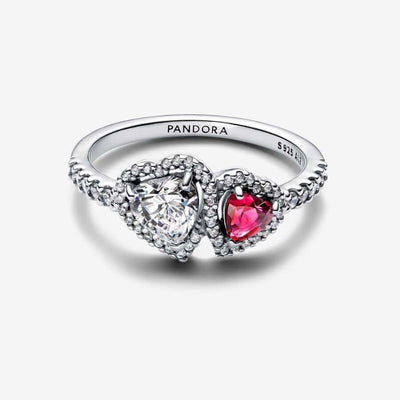 Pandora Sparkling Sydän Sormus 193662c01