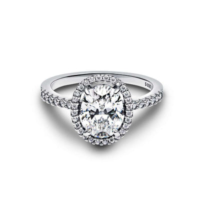 Pandora Sparkling Ovaali Halo-sormus 193777C01