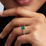 Pandora Rectangular Sparkling Sormus 194506C01