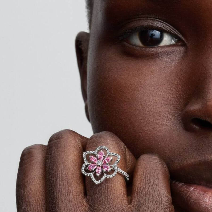Pandora Double Flower Sormus 194577C01