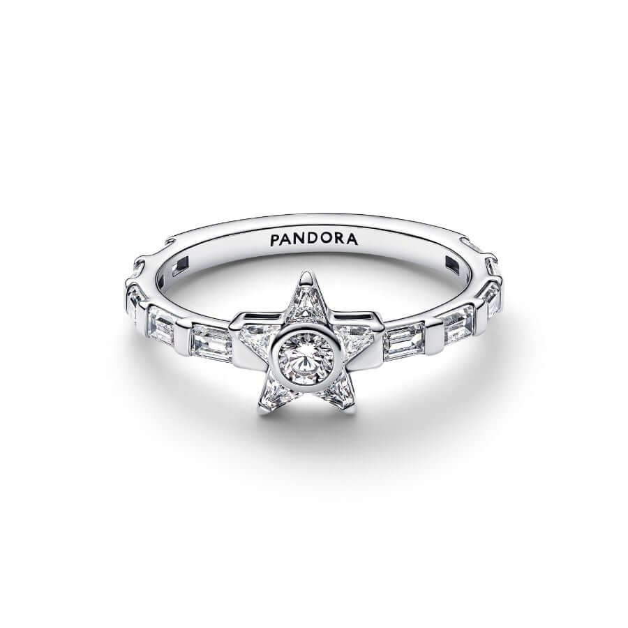 Pandora Sparkling Stella Baguette Sormus 195072C01