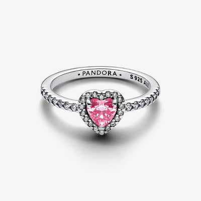 Pandora Pink Elevated Heart Sormus 198421C03