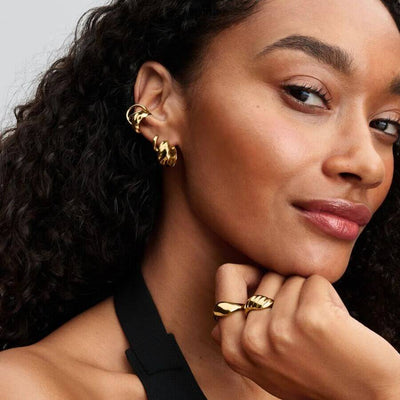 Pandora Essence Rippled Korvakorut 263874C00