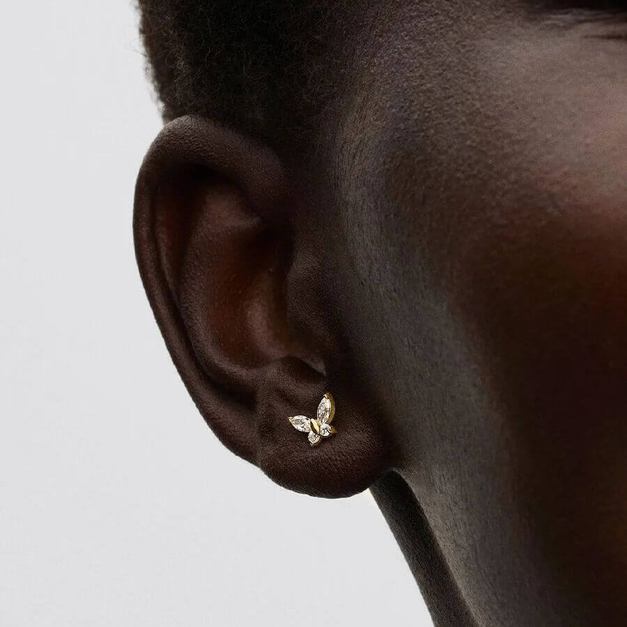 Pandora Kirkas Perhonen Korvakorut 264264C01