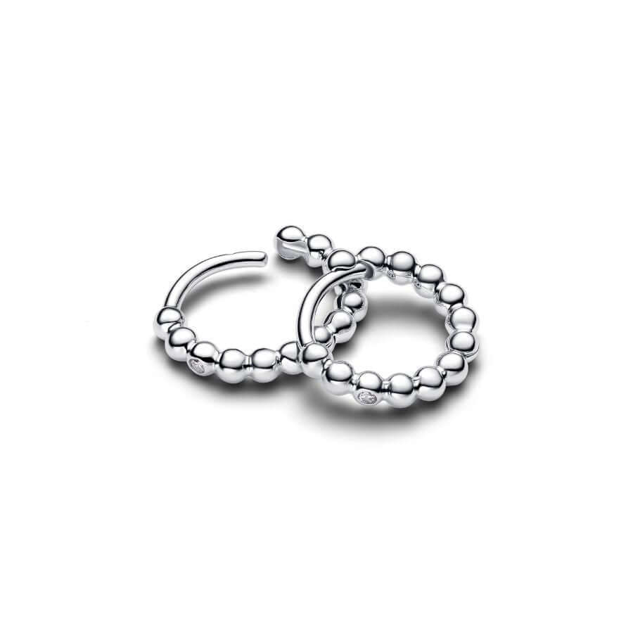 Pandora Signature Beaded Huggie Korvakorut 294823C01