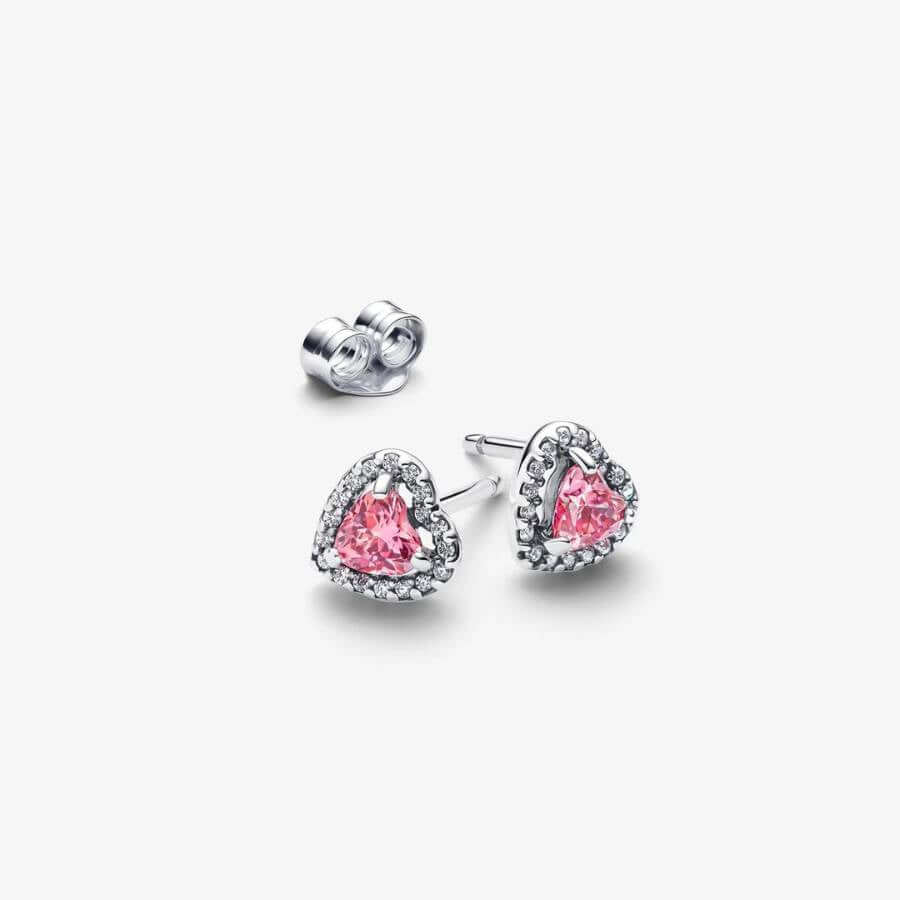 Pandora Pink Elevated Heart Korvakorut 298427C02