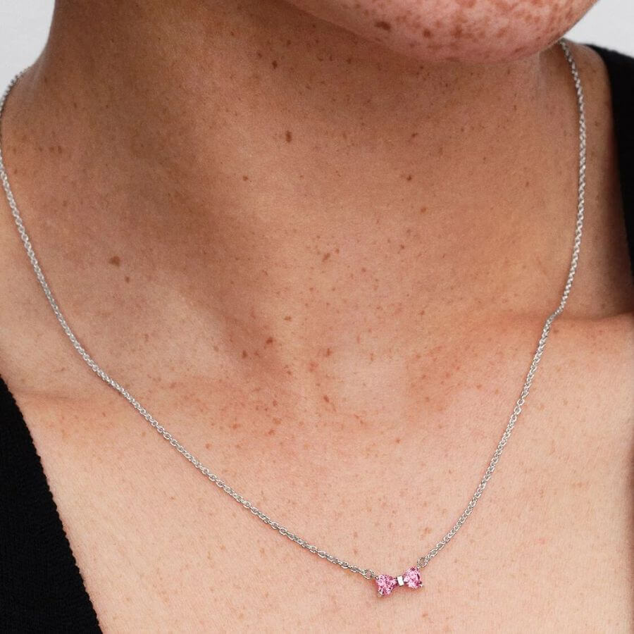 Pandora Pinkki Rusetti Kaulakoru 394235C01-45