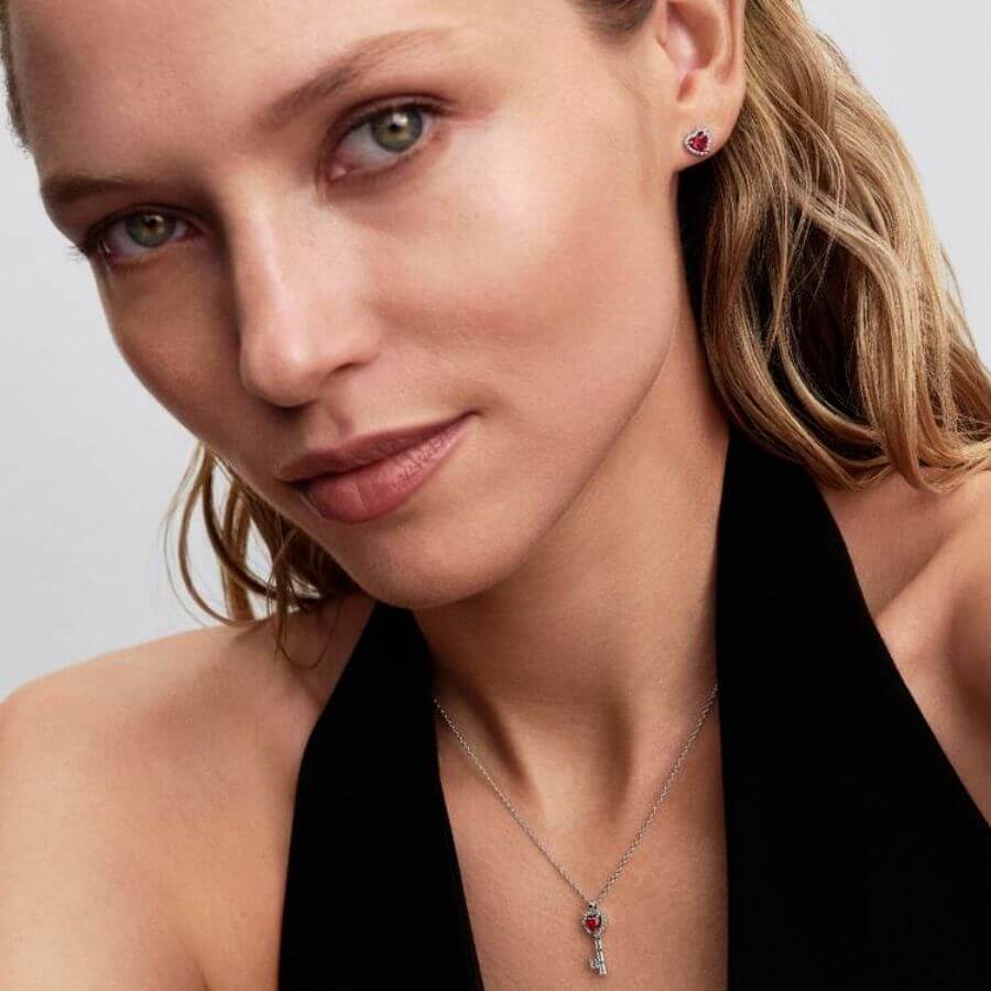 Pandora Sydän Avain Kaulakoru 394392C01-45