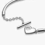 Pandora Moments Heart T-Bar Snake rannekoru 599285c00