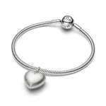 Pandora Matte Puffy Heart Charm Hela 734908C00