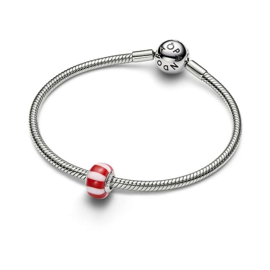 Pandora Punainen Piparminttu Muranolasi Charm Hela 735071C01