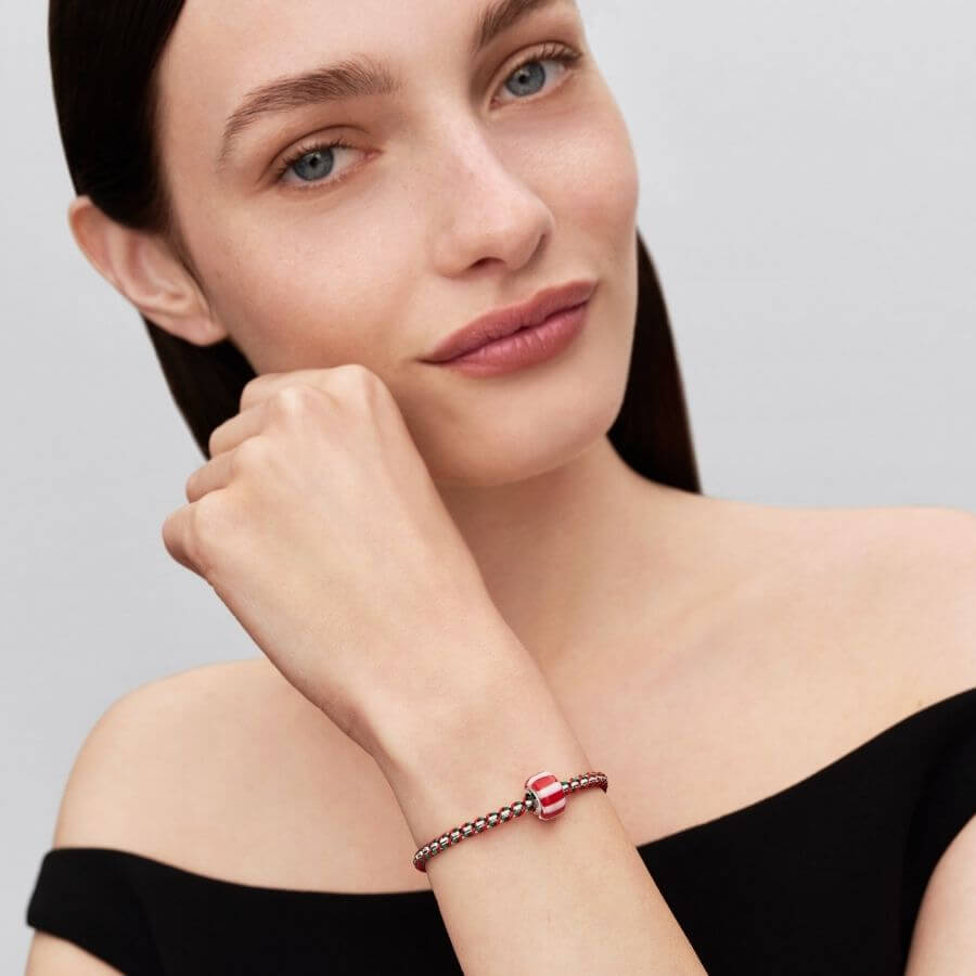 Pandora Punainen Piparminttu Muranolasi Charm Hela 735071C01