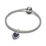 Pandora Kaiverrettava Sininen Sydän Charm Hela 735088C01