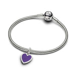 Pandora Kaiverrettava Violetti Sydän Charm Hela 735088C02