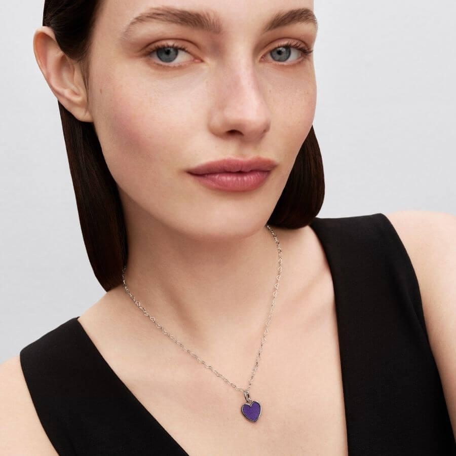 Pandora Kaiverrettava Violetti Sydän Charm Hela 735088C02