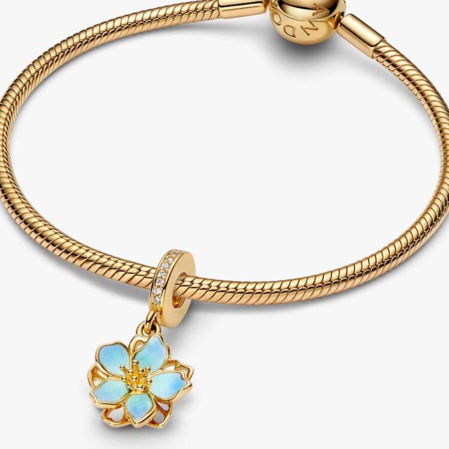 Pandora Sininen Kukka Charm Hela 760667C01